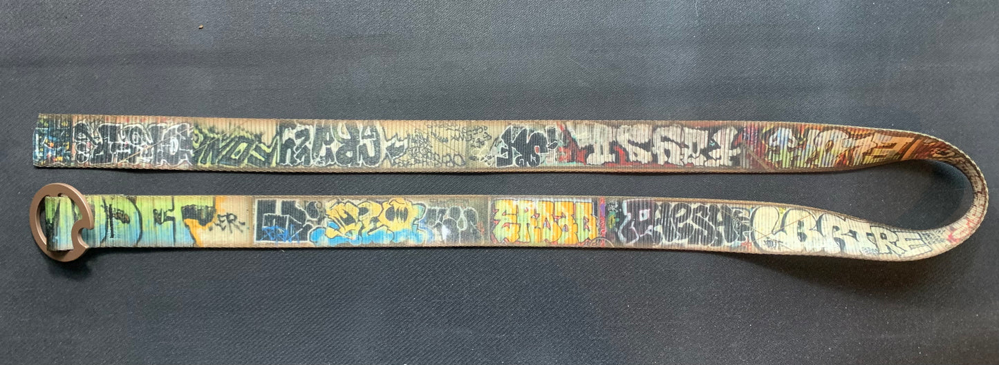 GRAFFITI BROWN REVERSIBLE BELT