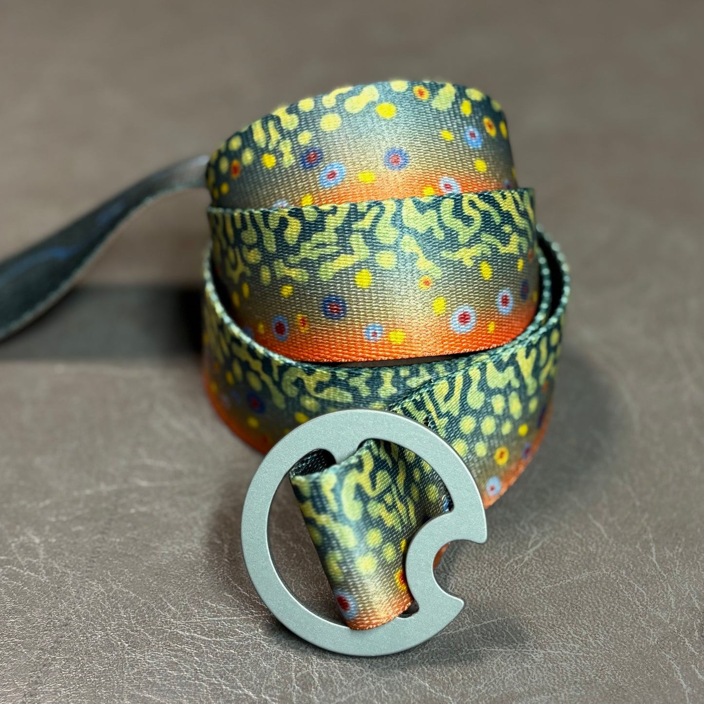 BROOK TROUT BELT - REVERSIBLE (GRAY BUCKLE)