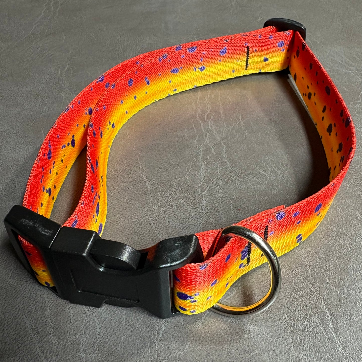 DOG COLLAR - RED/YELLOW DORADO M/L
