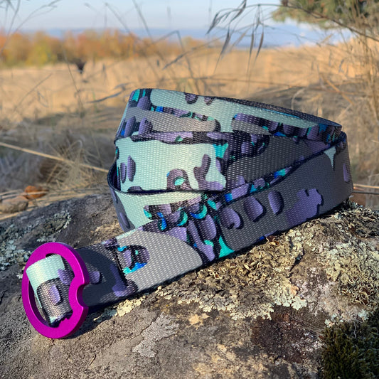 3D TEAL CAMO WOMEN'S BELT