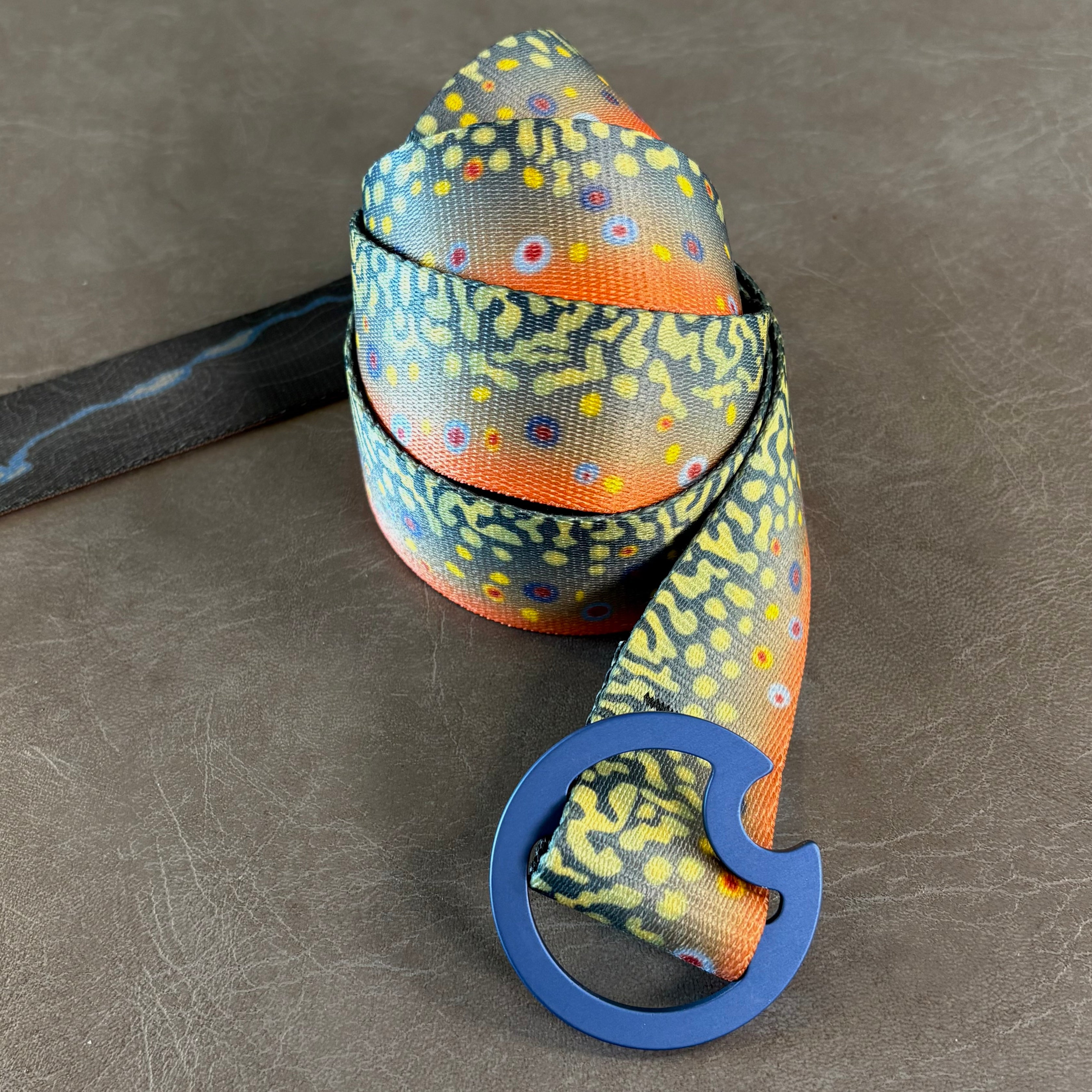 BROOK TROUT BELT - REVERSIBLE (BLUE BUCKLE)