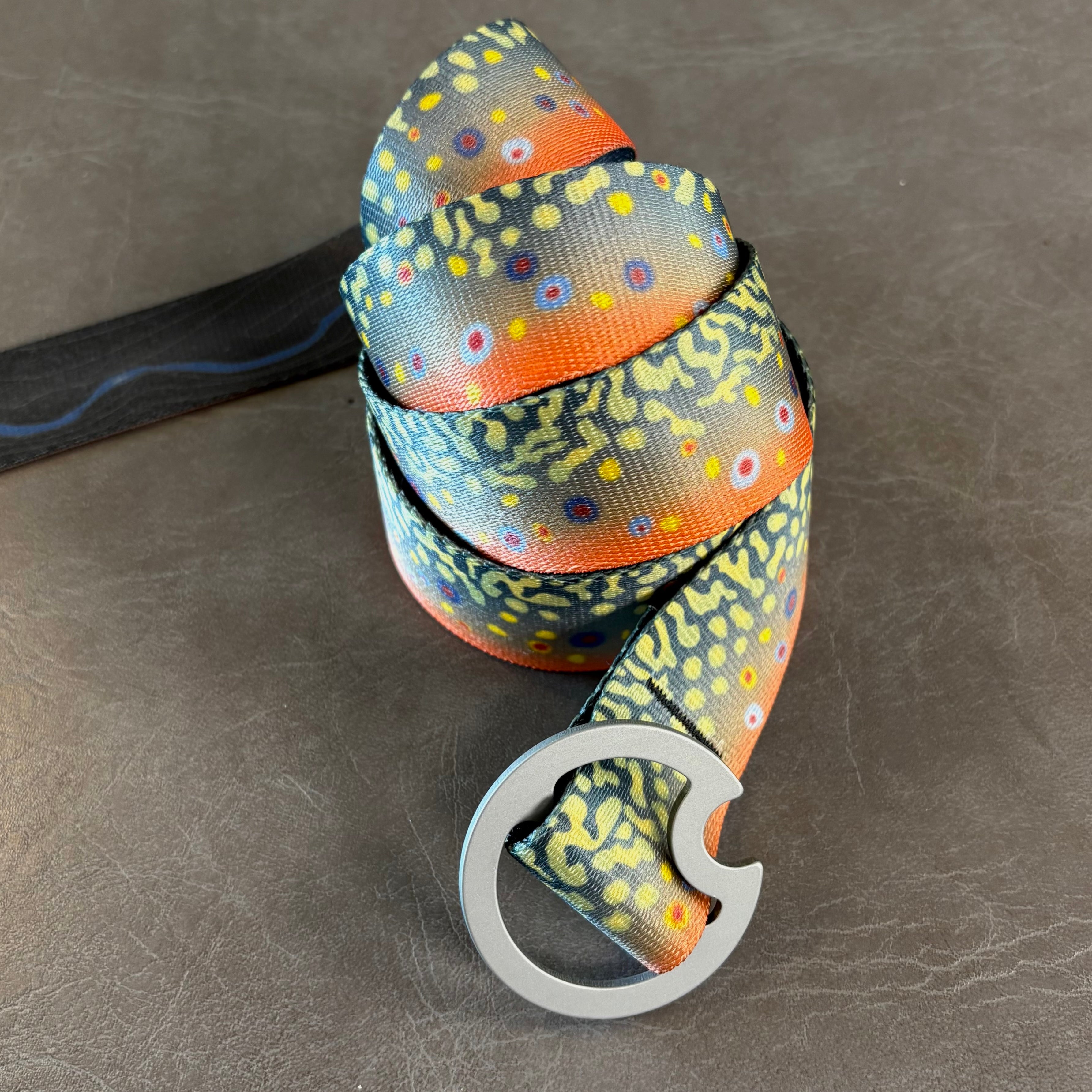 BROOK TROUT BELT - REVERSIBLE (GRAY BUCKLE) l