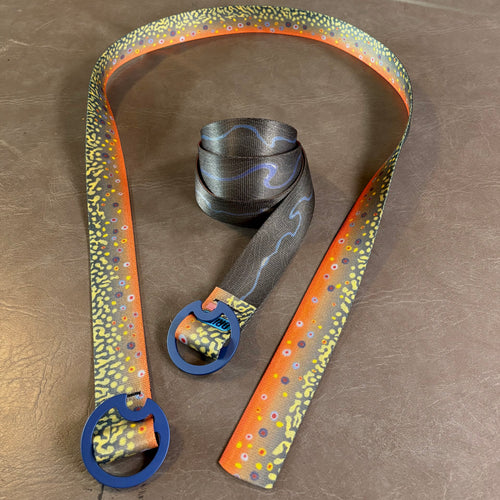 BROOK TROUT BELT - REVERSIBLE (BLUE BUCKLE)