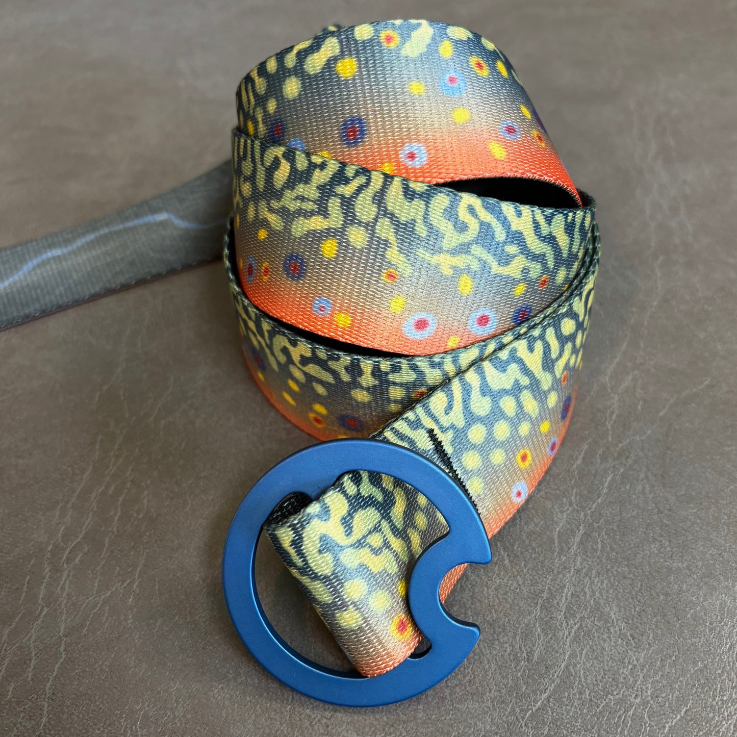 BROOK TROUT BELT - REVERSIBLE (BLUE BUCKLE)