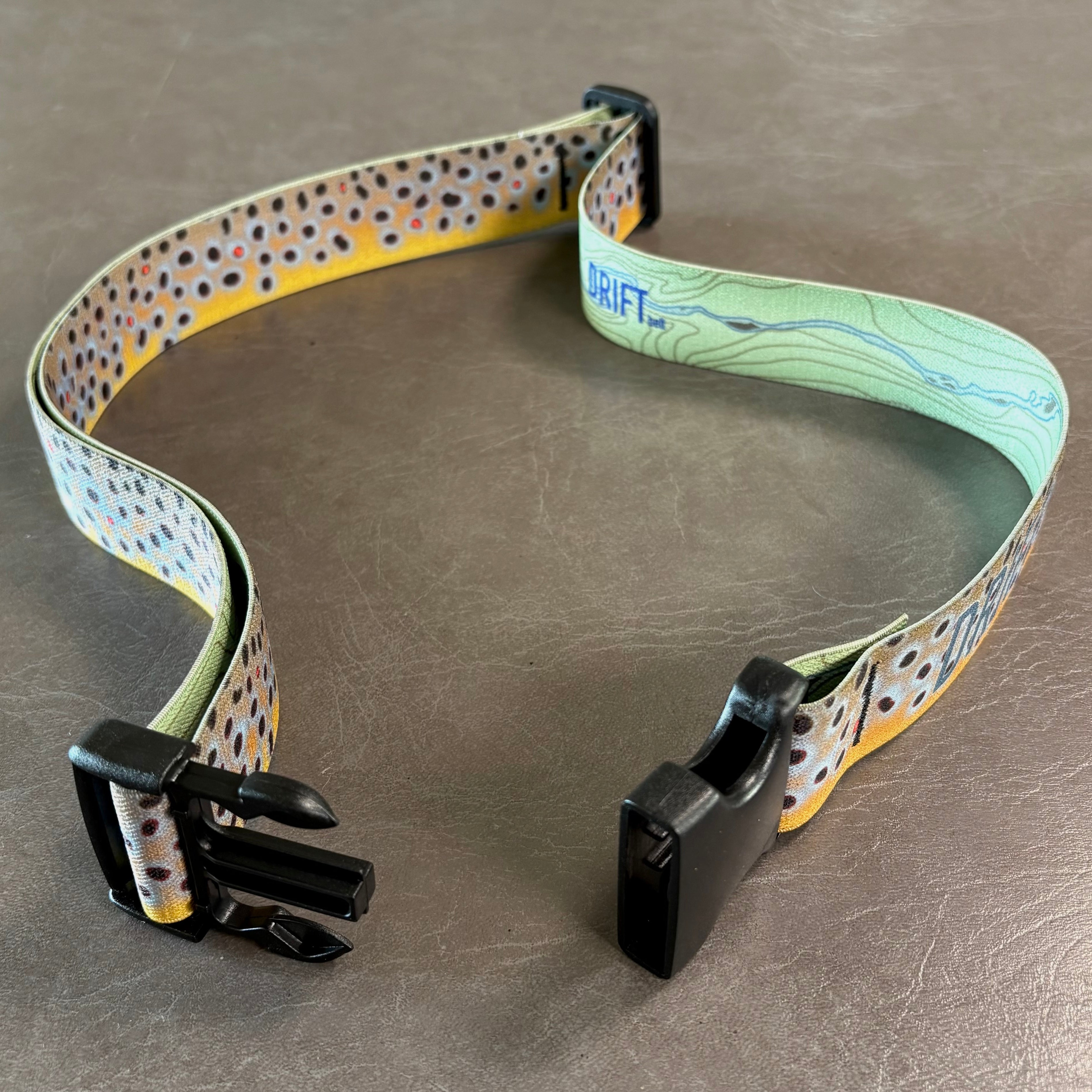 ELASTIC WADING BELT - BROWN TROUT