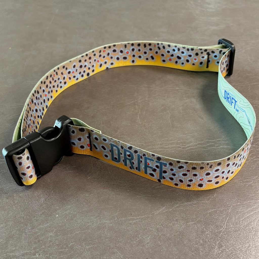ELASTIC WADING BELT - BROWN TROUT
