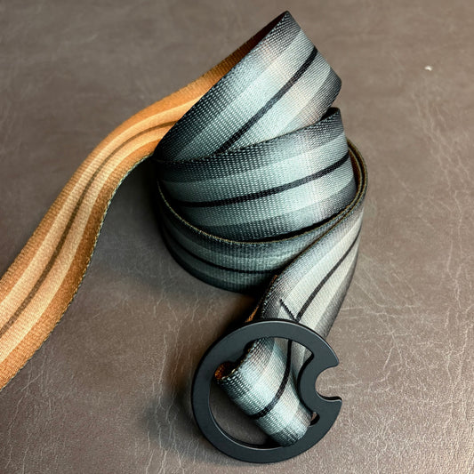 CHARCOAL AND TAN BELT - REVERSIBLE
