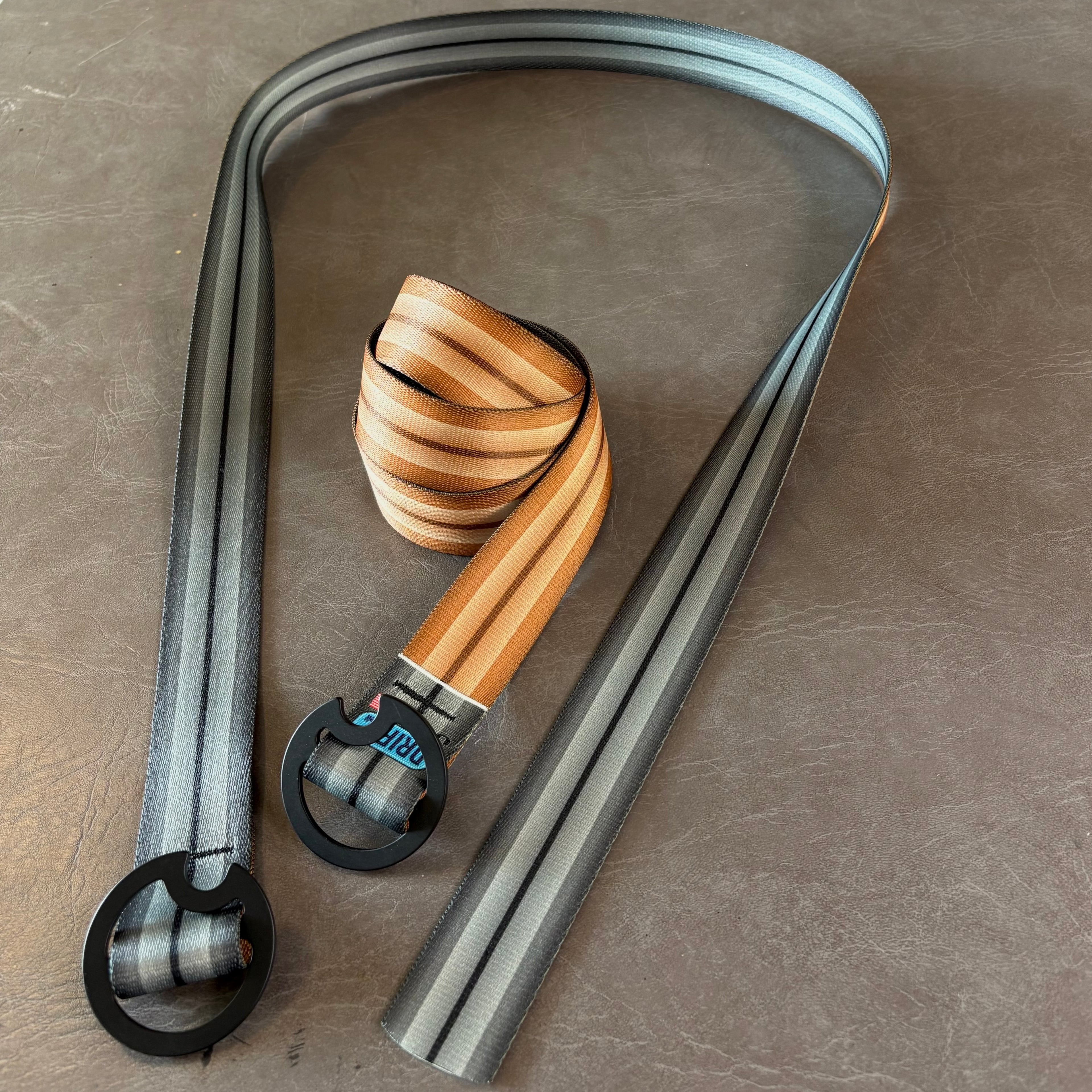 CHARCOAL AND TAN BELT - REVERSIBLE