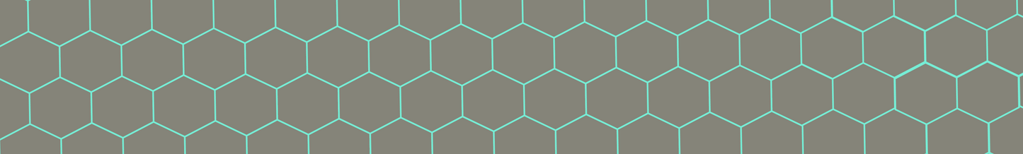 GRAY TEAL HEX BELT