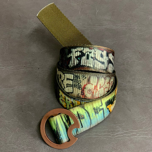 GRAFFITI BROWN REVERSIBLE BELT