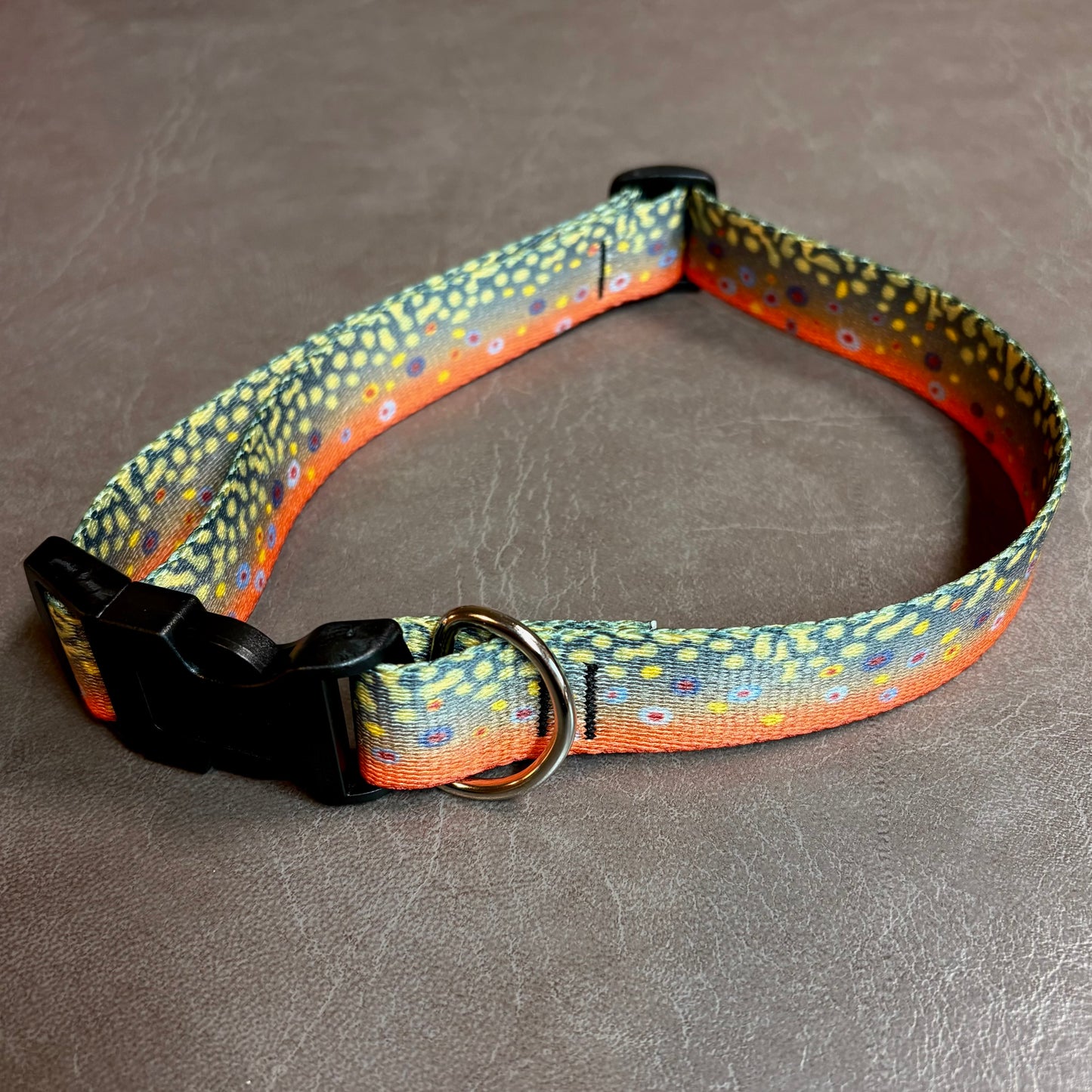 DOG COLLAR - BROOK TROUT M/L
