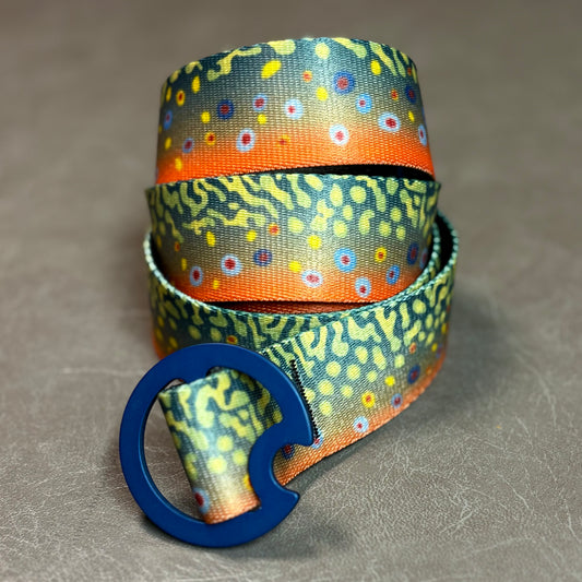 BROOK TROUT BELT - REVERSIBLE (BLUE BUCKLE)