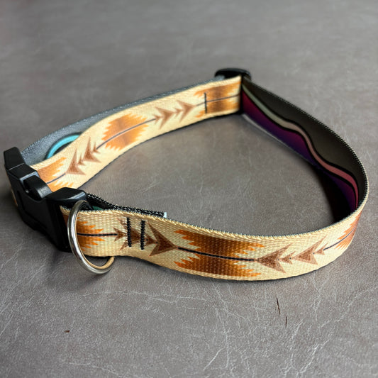 DOG COLLAR - TAN SW BLANKET M/L